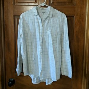 Madewell windowpane flannel